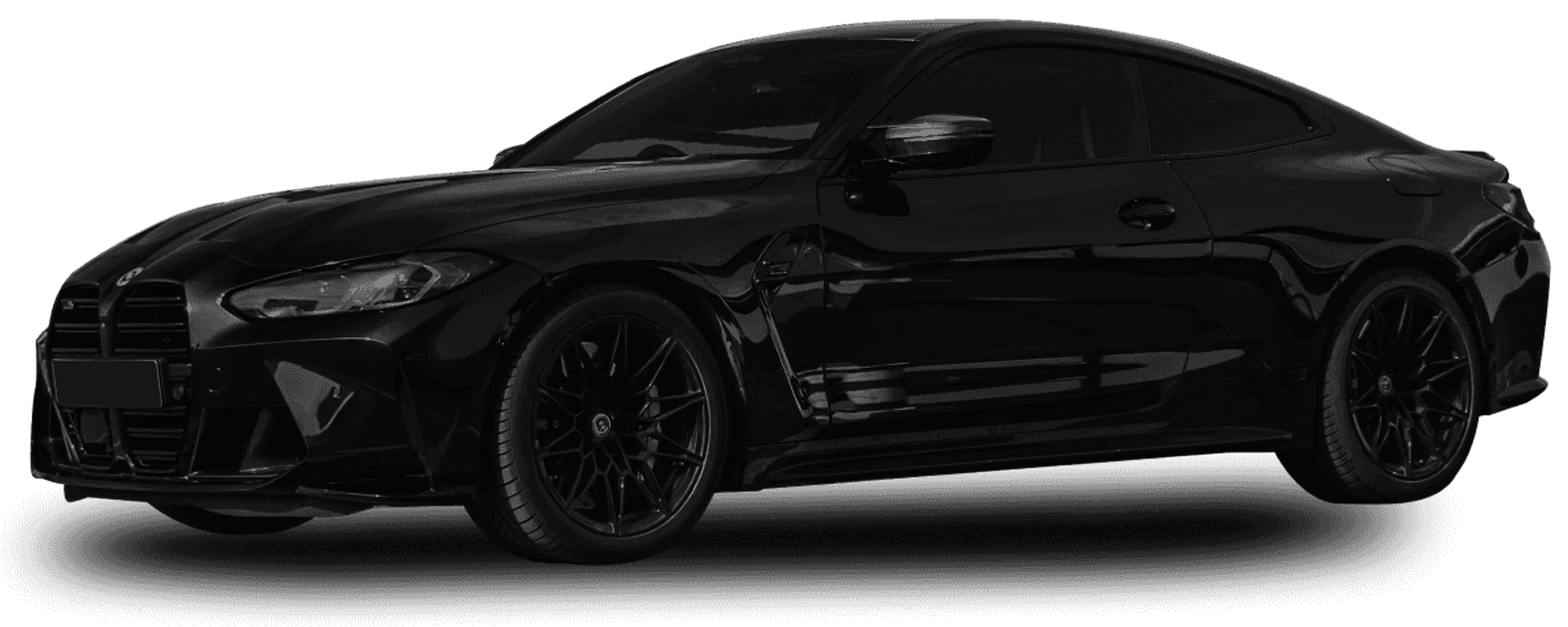 Černé BMW M4 Competition z nabídky půjčovny VertexRent v Praze